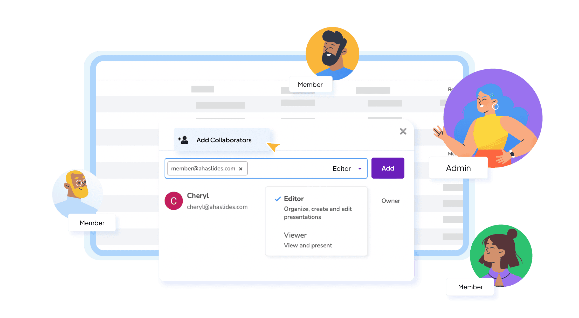 AhaSlides provides Team Management