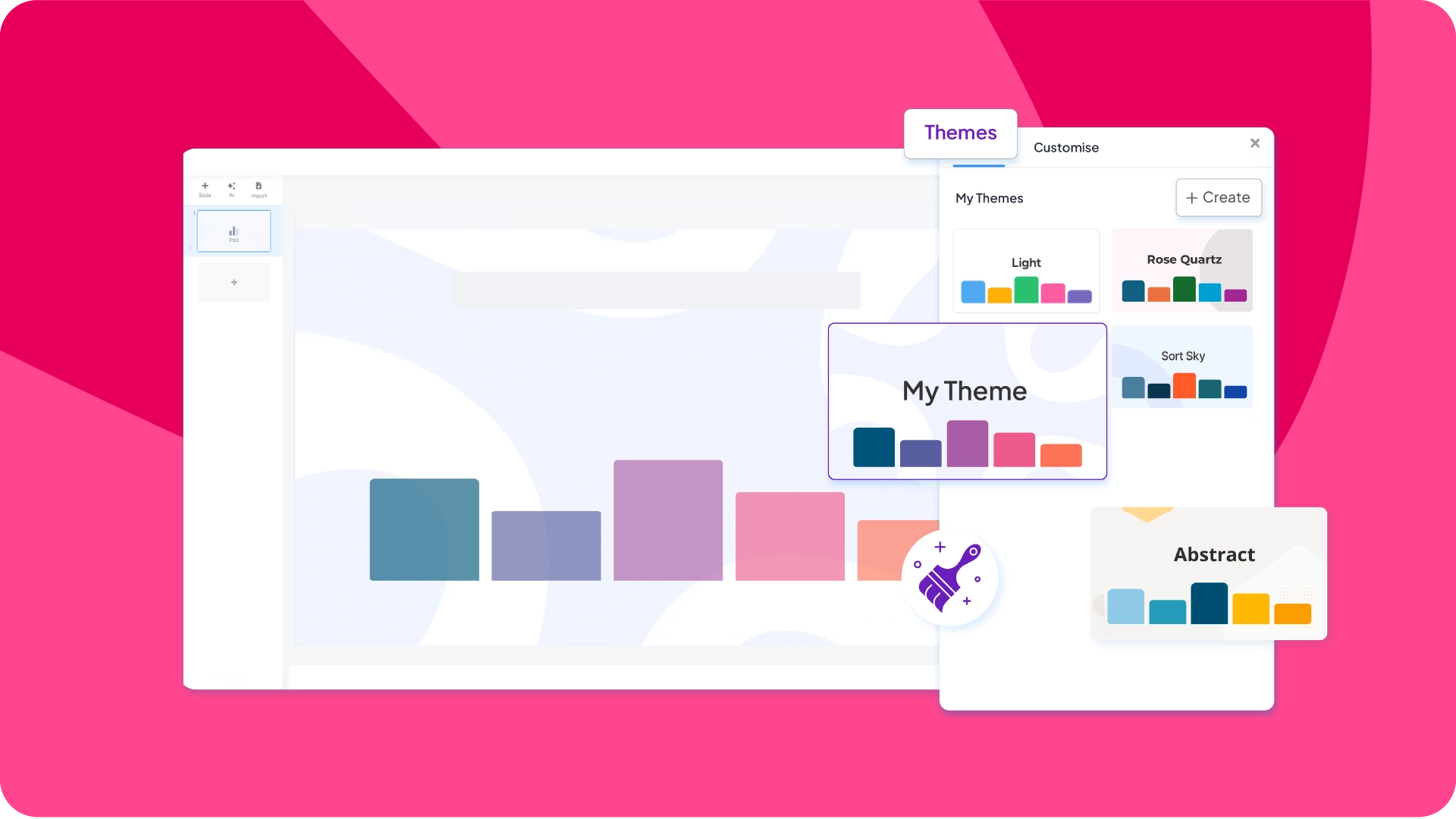 custom branding feature on AhaSlides